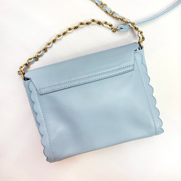 ASOS light blue scalloped edge crossbody purse - Picture 3 of 6